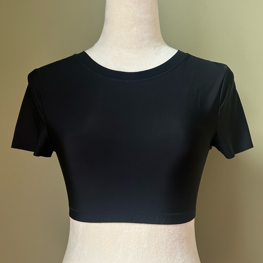 Aerie Black Crop Top